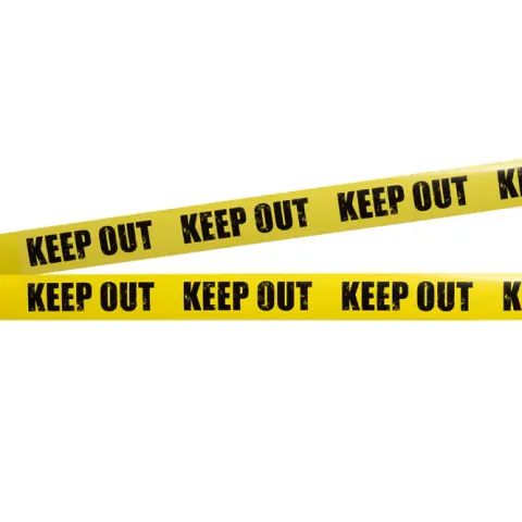 Afspæringsbånd "keep out"