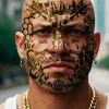 Ansigtstatovering - THUG LIFE