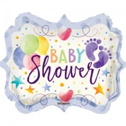 Babyshower folieballon med fodprint