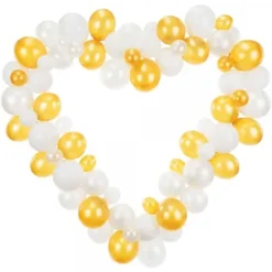 Ballonbue Hjerte i hvid-guld