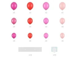 Ballonbue hjerte Pink/lyserød