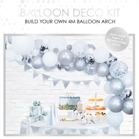 Ballonbue Sølv-hvid