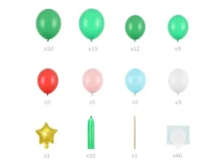 Ballon buket som juletræ