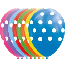 Ballon ø 30 cm med prikker