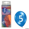 Ballon ø 30 cm med 5 tal, 10, stk