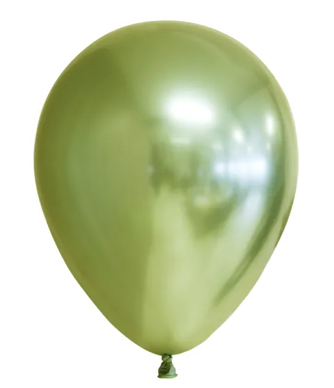 Ballon ø 30 cm - mirror- Limegrøn