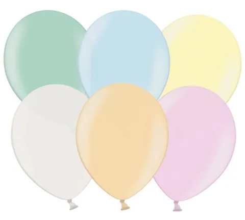 Ballon 12,7cm multi pastel- 100stk