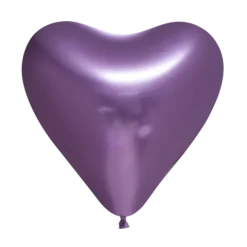 Ballon Hjerte Mirror Lilla