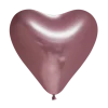 Ballon Hjerte Mirror Rosegold