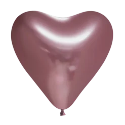 Ballon Hjerte Mirror Rosegold