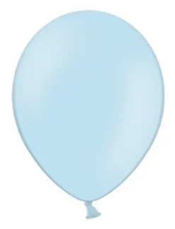 Ballon i 12,7cm i Lyseblå - 100stk