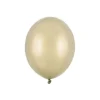 Ballon i 12cm metallic mat guld - 100stk