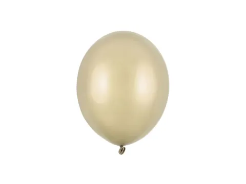 Ballon i 12cm metallic mat guld - 100stk