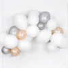 Ballon i 12,7cm metallic sølv - 100stk