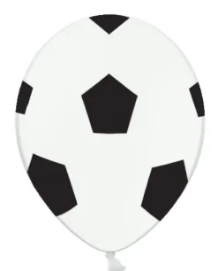 Ballon med Fodbold 30 cm, 6 stk.