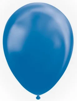 Ballon metallic blå 10 stk