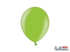 Ballon Metallic Grøn, 10 stk.