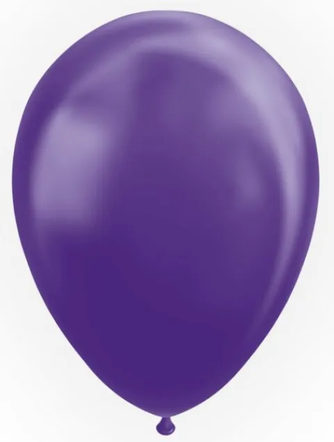 Ballon metallic lilla 10 stk