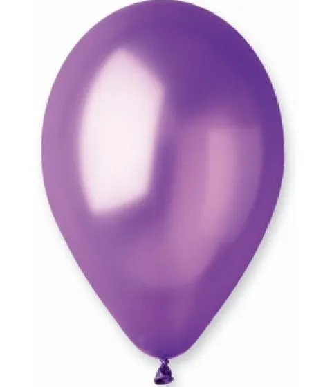 Ballon Metallic Lilla, 10 stk.