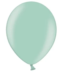 Ballon Metallic Mintgrøn, 10 stk.