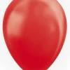 Ballon metallic rød 10 stk