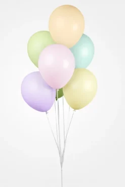 Ballon MULTI PASTEL ø30 10 stk
