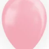 Ballon perlemor lyserød 10 stk