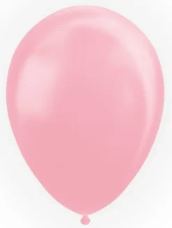 Ballon perlemor lyserød 10 stk