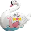 Ballon Svane "I love you Mom"