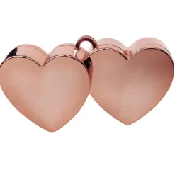 Ballonvægt Hjerter i Rosegold