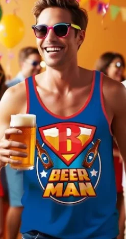 Beer Man bryder T-shirt