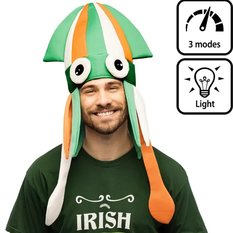 Blækspruttehat med LED - Paddy
