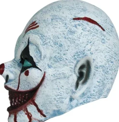 Blodig smilende klovn maske i latex