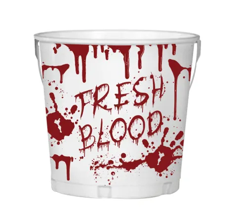 Blodig spand - fresh blood