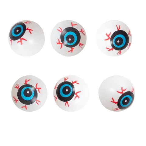 Blodsprængte kugleøjne i plastik