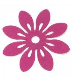 Blomster i filt 12cm i diameter