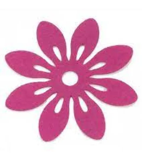 Blomster i filt 12cm i diameter