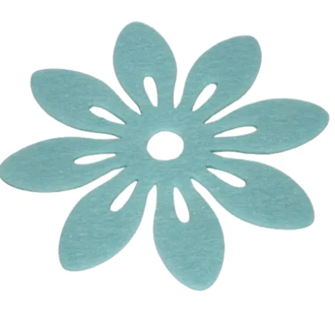 Blomster i filt 12cm i diameter