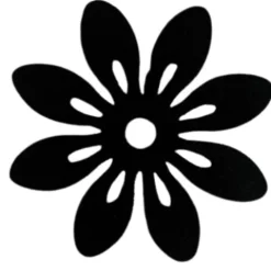 Blomster i filt 12cm i diameter