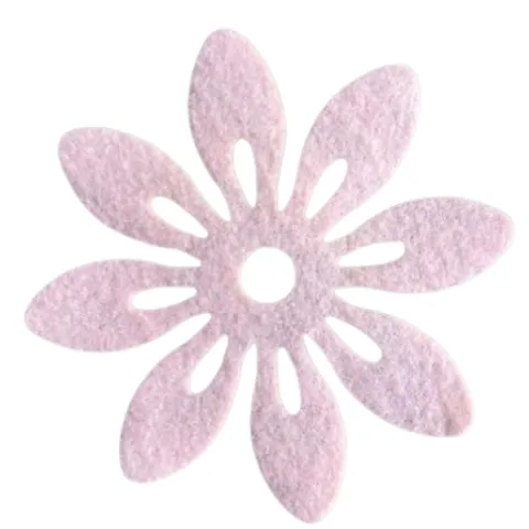 Blomster i filt 12cm i diameter