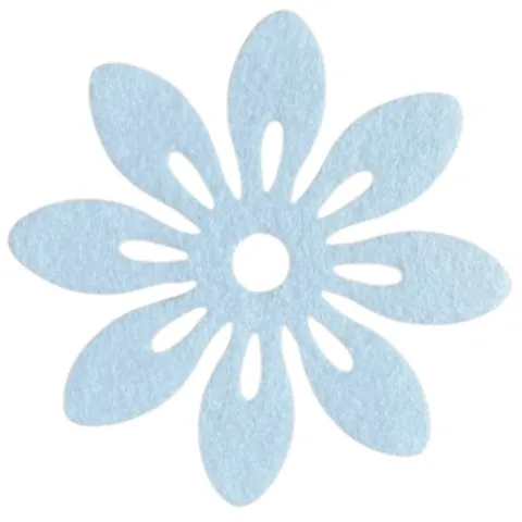 Blomster i filt 12cm i diameter