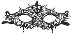 Blonde maske i sort