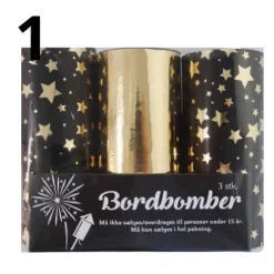 Bordbomber 3 stk - stjerner