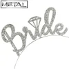 Bride hårbøjle i metal med simili