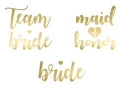 Bride to be Tattoo i guld