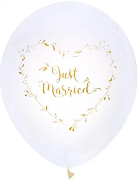 Bryllups balloner - Just married