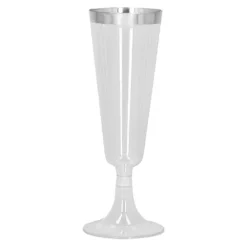 Champagneglas sæt 4 stk - Sølv