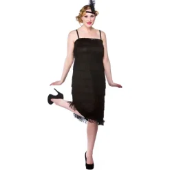 Charleston Flapper kjole JAZZY SORT
