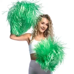 Cheerleader pompom XL 1 stk i grøn