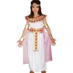 Cleopatra kostume med rød dekoration